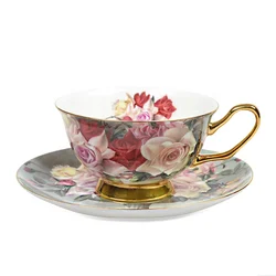Whole Set Tea Cups and Saucers Cappuccino Cups Coffee Cups White Teacup Set