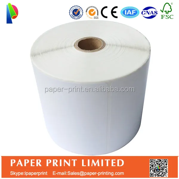 Free Sample Dymo 4xl Compatible Self Adhesive Chromo Address Mailing Thermal Paper Shipping Stickers Rolls Blank 4x6 Labels