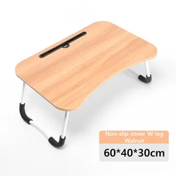 Low price wooden laptop desk MDF Board foldable laptop bed table