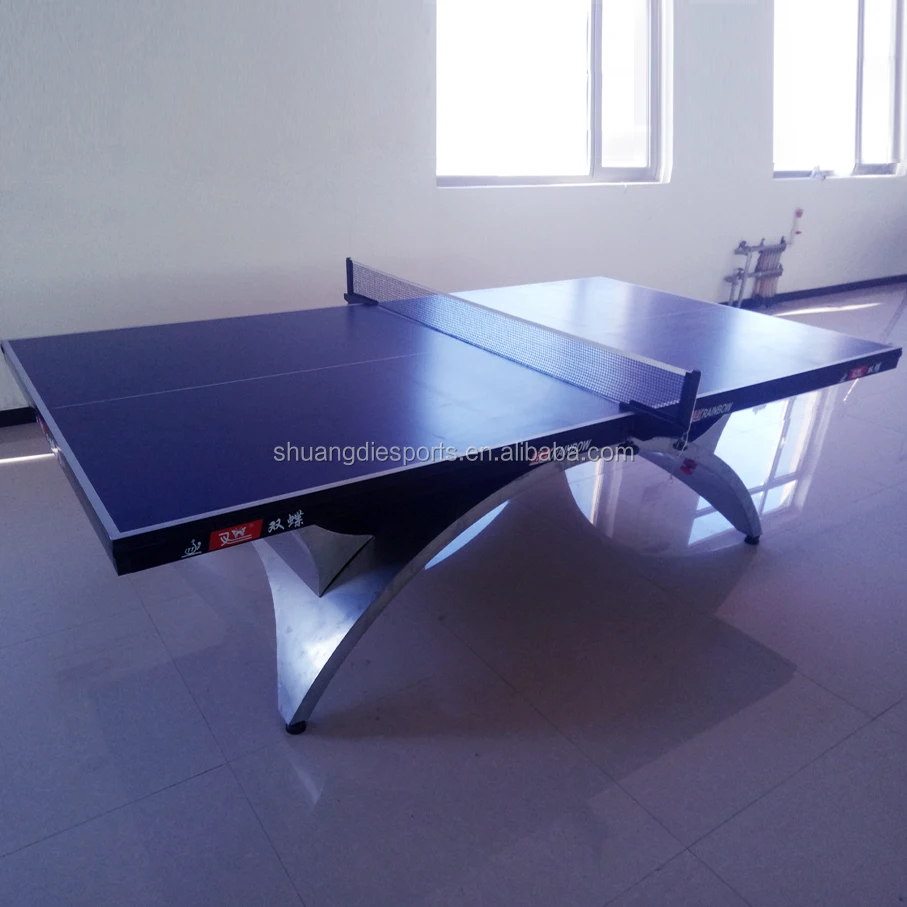 Shuangdie hot sale  factory price silver rainbow pingpong table for sale