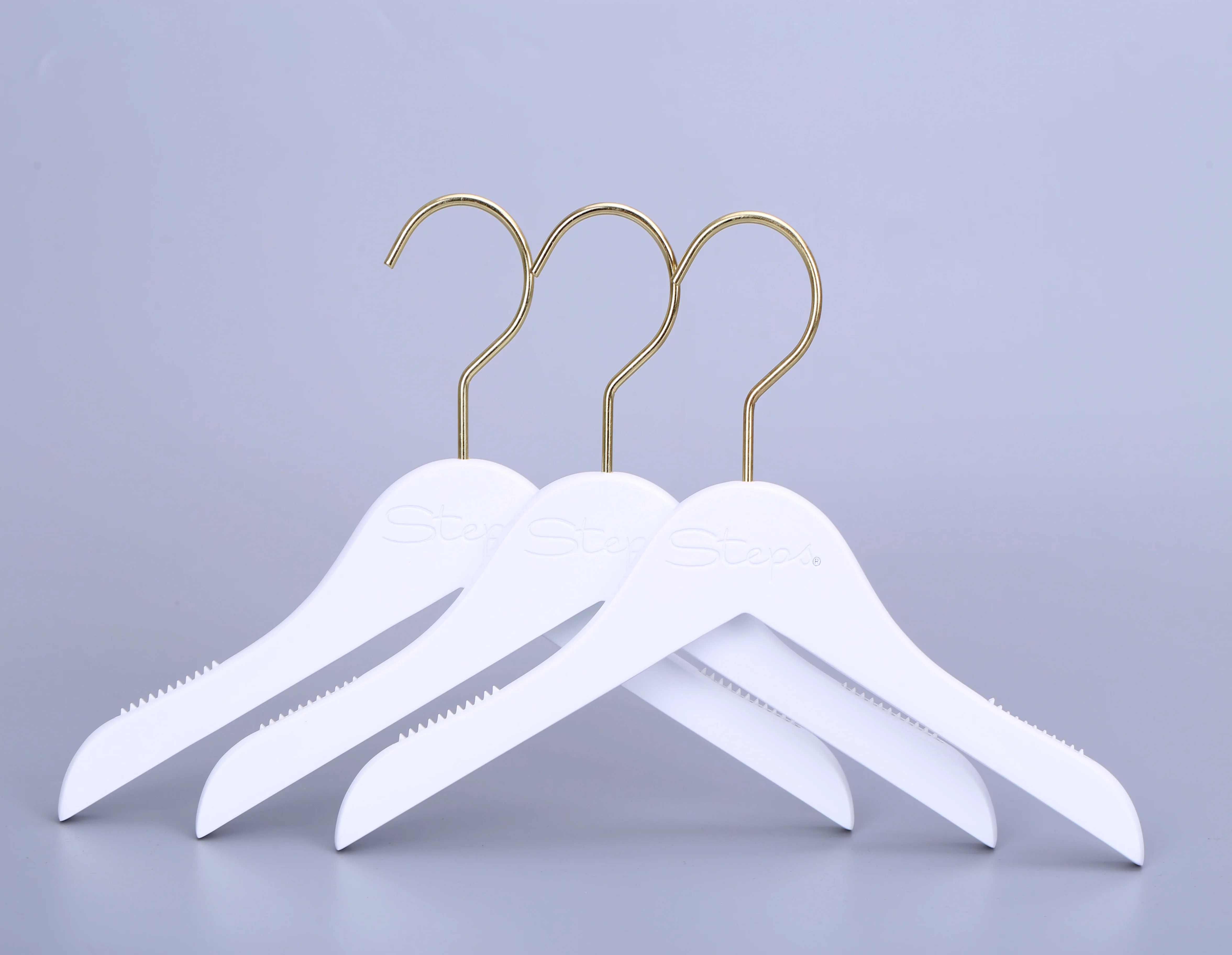 Wholesale cute baby clothes wooden hanger material white color