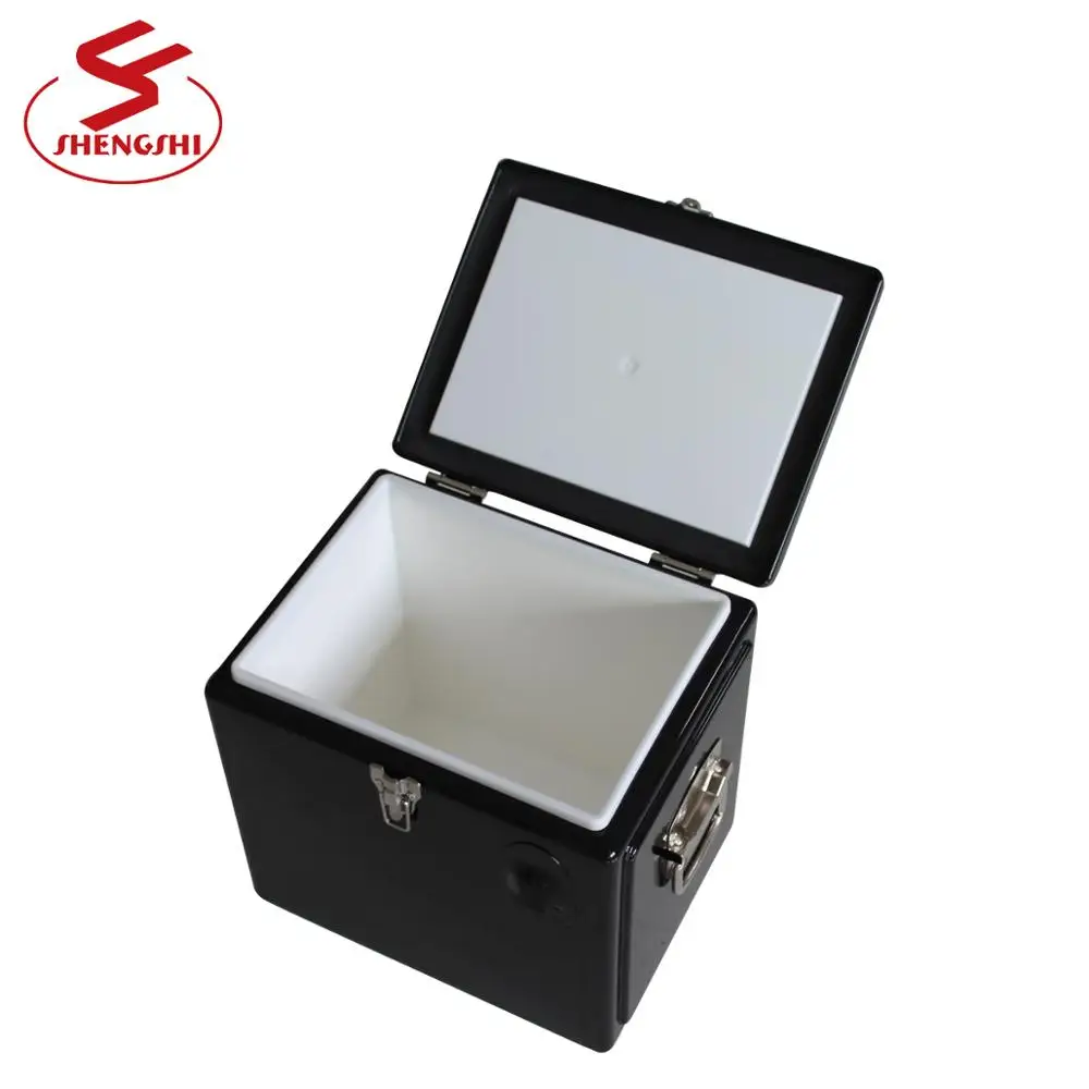 Customized 15 Liter Black Metal Vintage Ice Cooler Cooling Box
