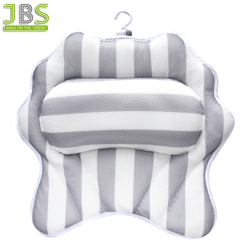 
2018 New Spa Bath Pillow With Suction Cup And Hook 