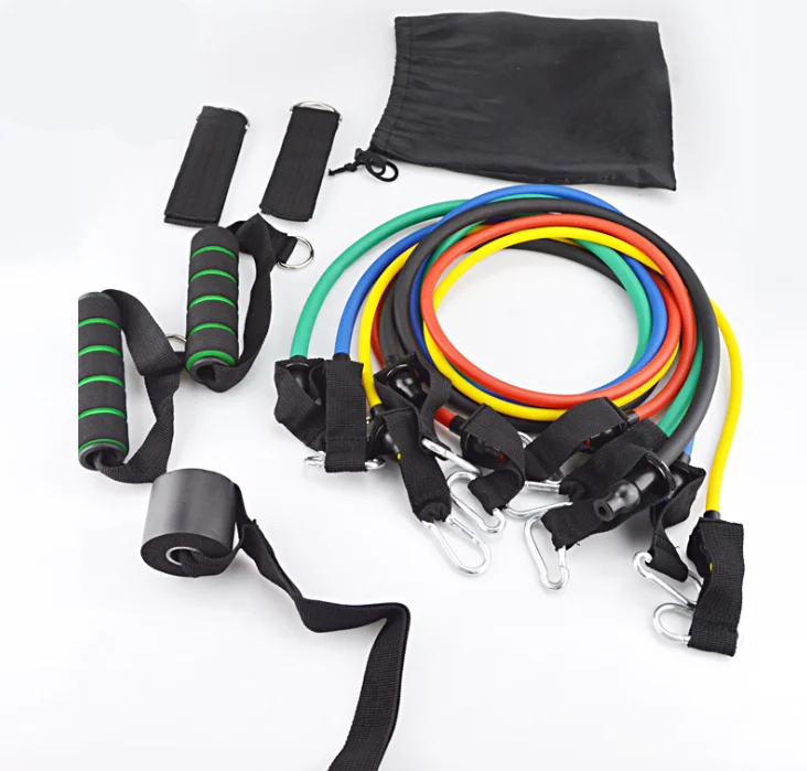 Amazon 11 Pieces Pull Up Latex Resistance Bands Tube/Exercise Tubing Band