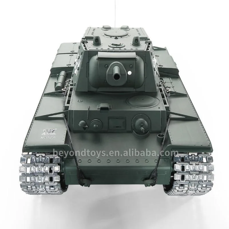 Radio Remote Control 1:16 Scale 2.4Ghz KV-1 Soviet Heavy Tank RC Battle Tank with Smoke & Sound (Metal Gear & tracks)