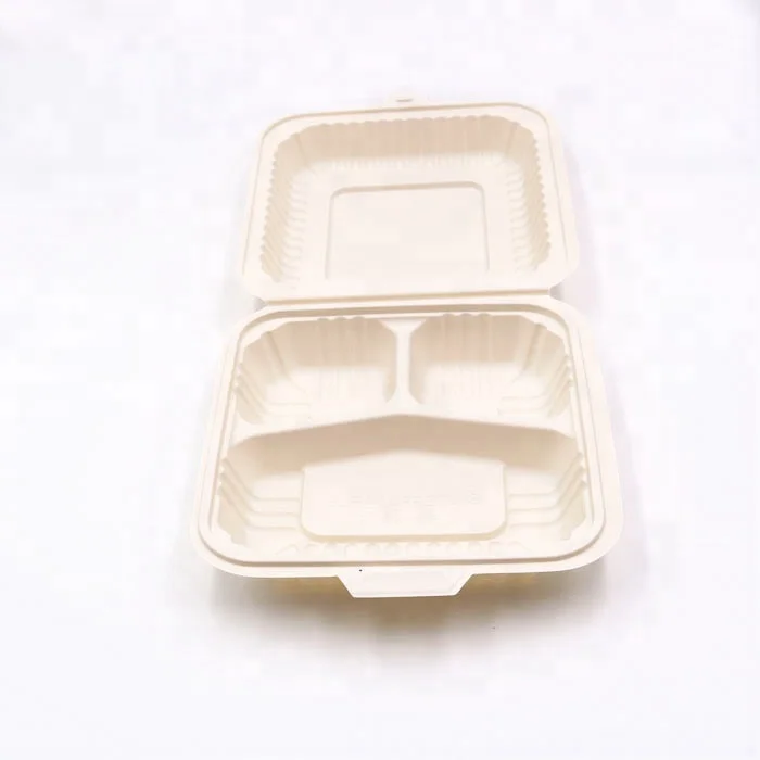 3 compartment disposable food container