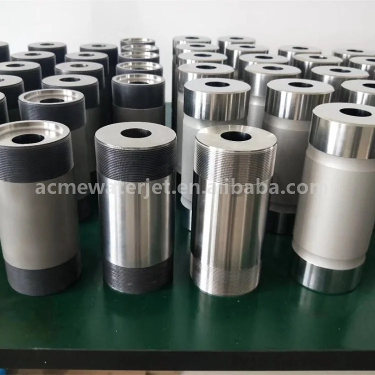 
High quality waterjet intensifier parts 60k high pressure cylinder for water jet cutter 