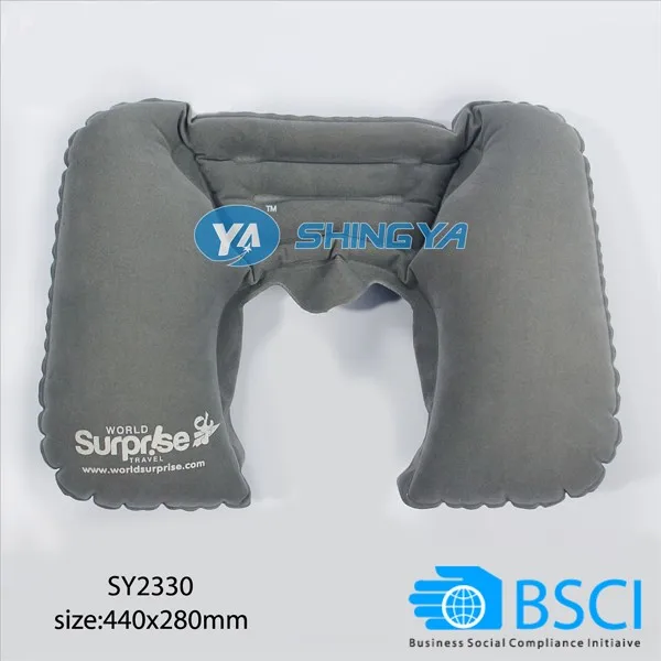 BSCI ISO CE custom eco-friendly PVC inflatable beach pillow inflatable water pillow
