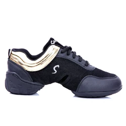 P68 wedge sneaker shoes wholesale modern dance shoes mesh dance sneakers