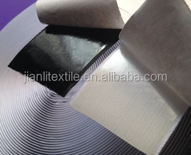 Черный сильная липкая прочный самоклеющиеся крюк и петля лента, застежка-молния