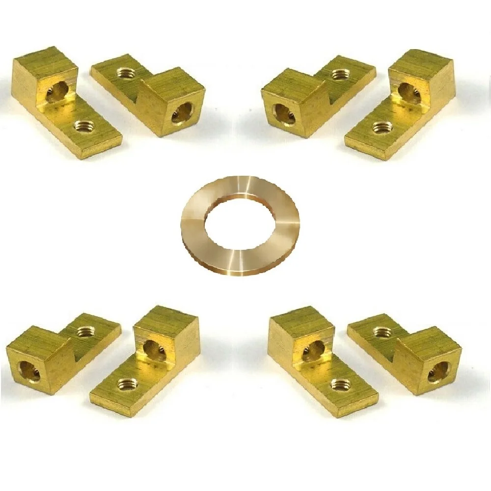 Electrical plug connector brass with tinned terminal