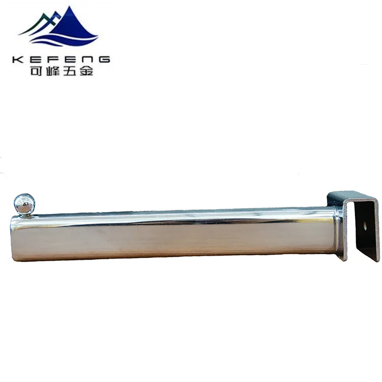 Chromed steel square tube display hook for garment shop