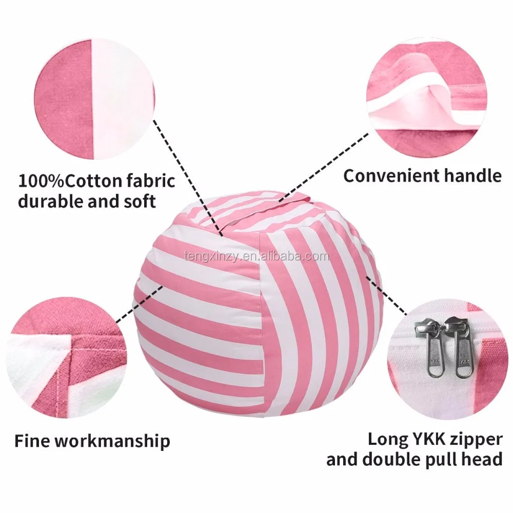 best seller stuffed animal storage bean bag chair for kids