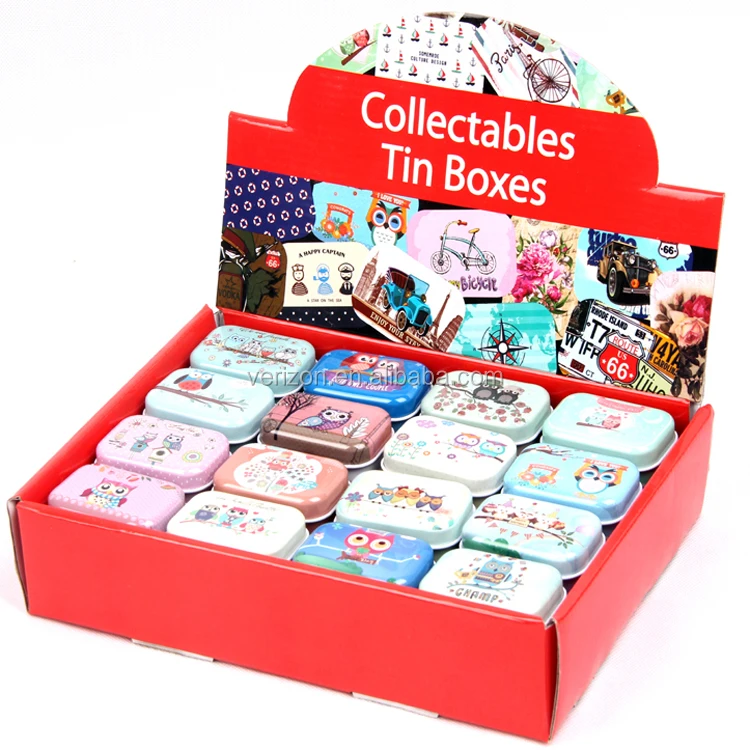 Creative mini European style soap box collectable candy storage tin box