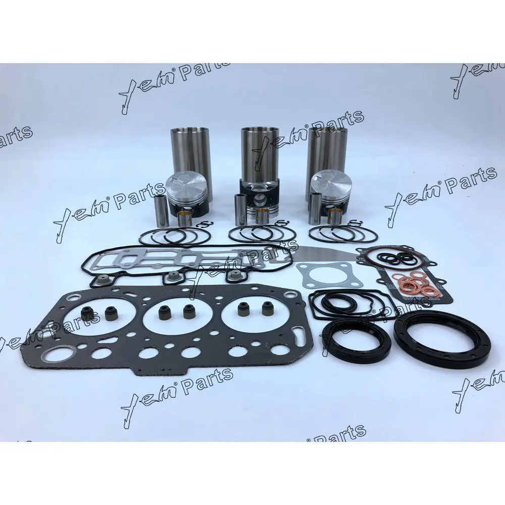 3TNV70 Engine Overhaul Kit With Full Gasket Set Piston Rings Set Liner For Yanmar