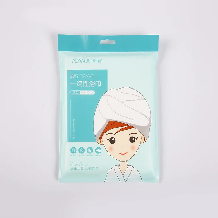 
Cheap luxury rectangle 70x140cm self-contained white bath disposable shower towel 