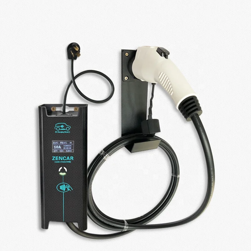 
Zencar 30A 7.5kw портативное электрическое Автомобильное Зарядное устройство Для nissian leaf с Nema 10-30 