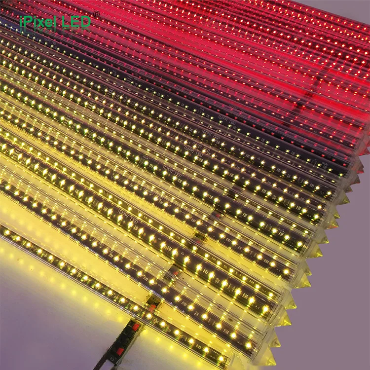 
waterproof 48leds 16pixels DC12v dream color DMX512 Digital LED vertical Tube 