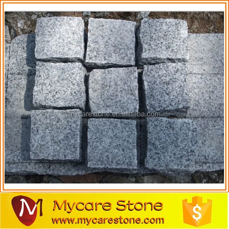 
Cobble stone pavers black granite black basalt paving stone 