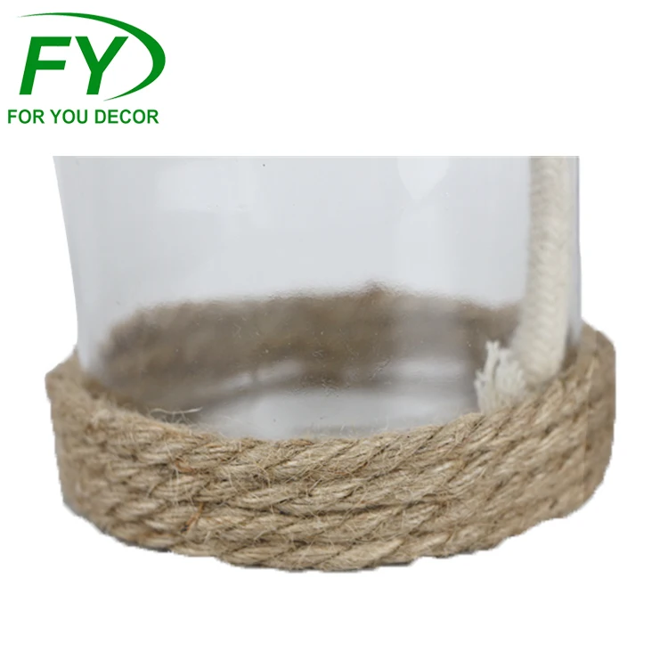 
Garden decoration stainless steel wick holder outdoor glass burn oil lamp 