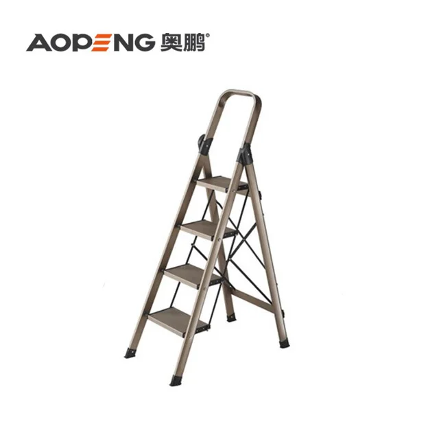 Luxury home folding and thickening herringbone expansion aluminium ladder AP-2324