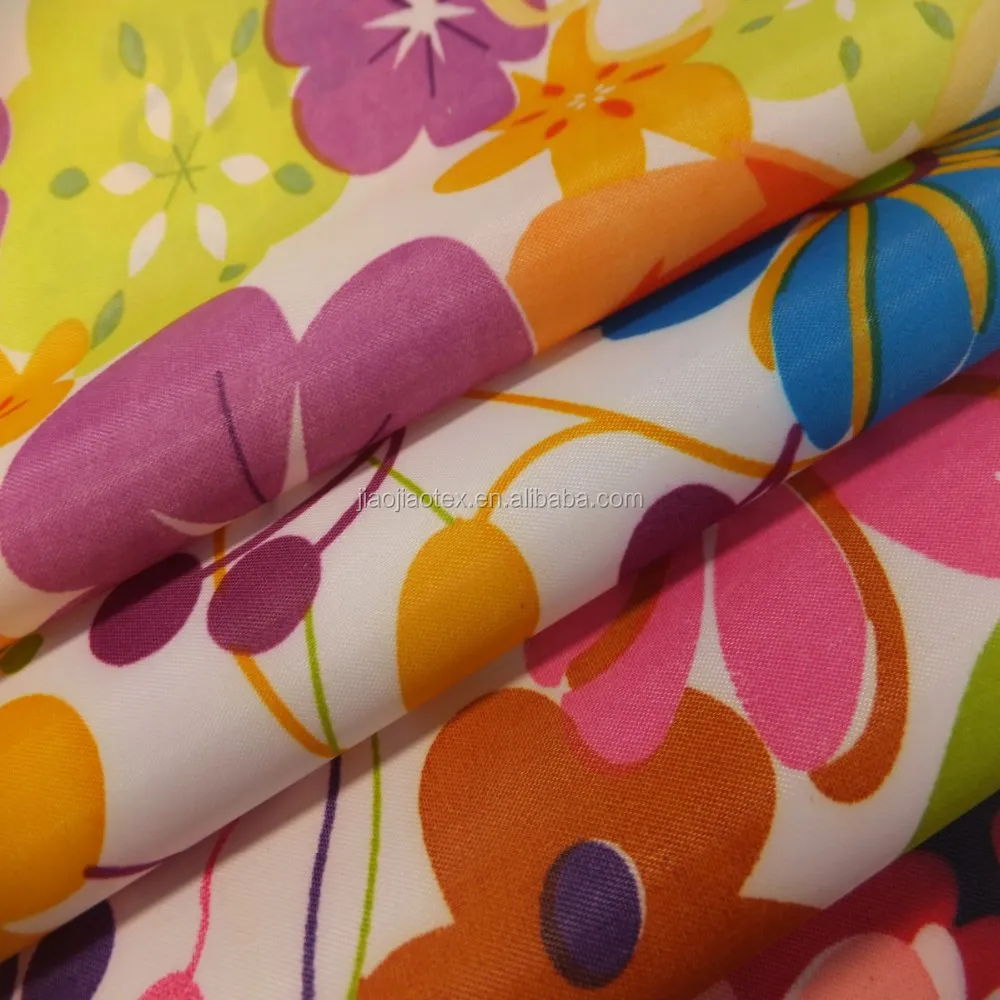 Colorful 100% polyester waterproof shower curtain fabric