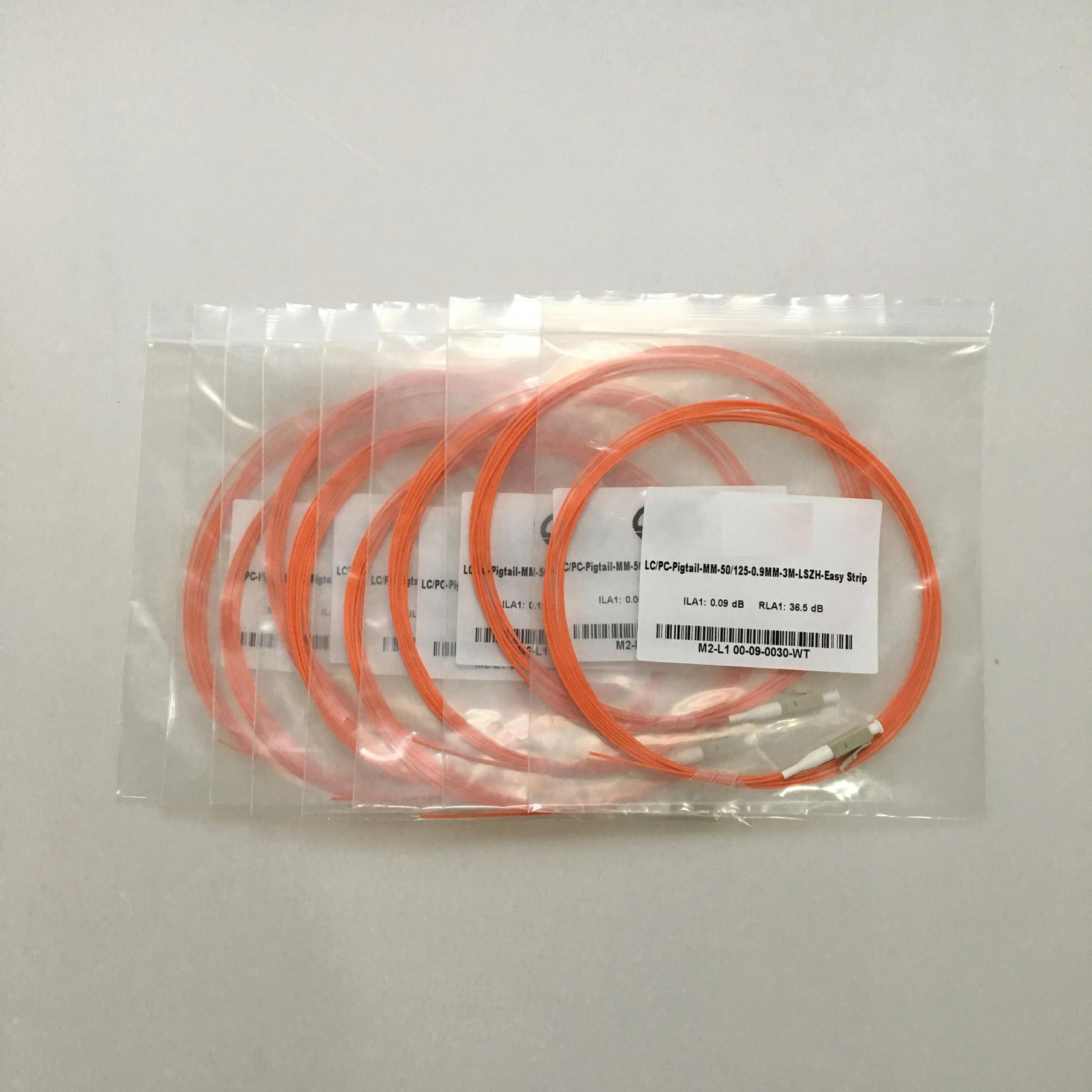 0.9mm LC UPC OM2 MM Multimode LSZH Fiber Optic Pigtail