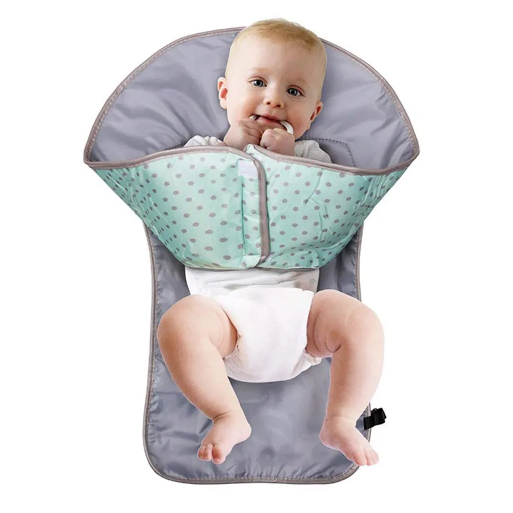Baby Changing Mat Station for Girls and Boys Portable Diaper Changing Pad with Pockets