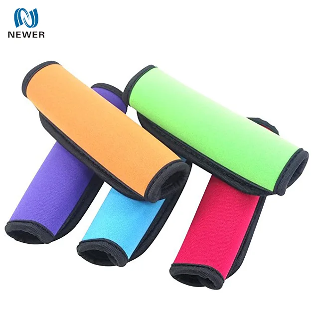 
Wholesale cheap oem promotional comfortable waterproof travel colorful custom neoprene suitcase luggage handle grip wrap 