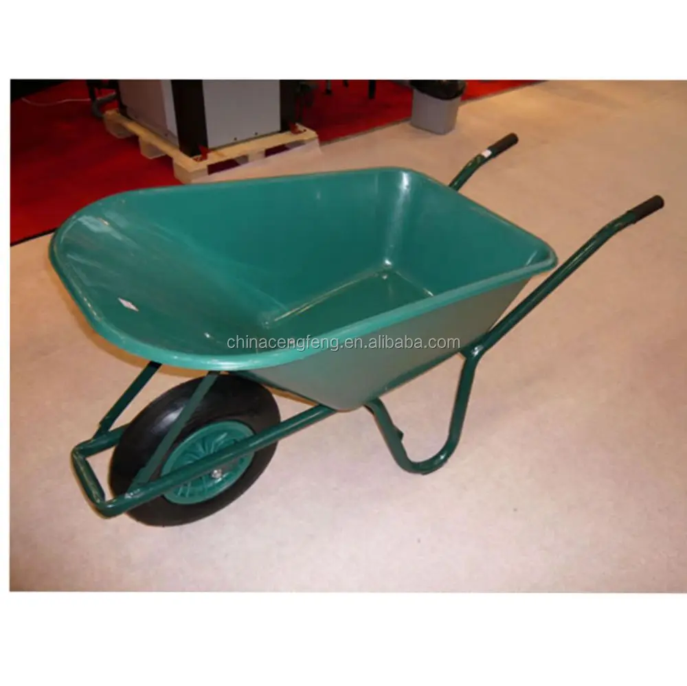 
 Сверхмощный 85L пластиковый лоток садовые тачки wb6414  