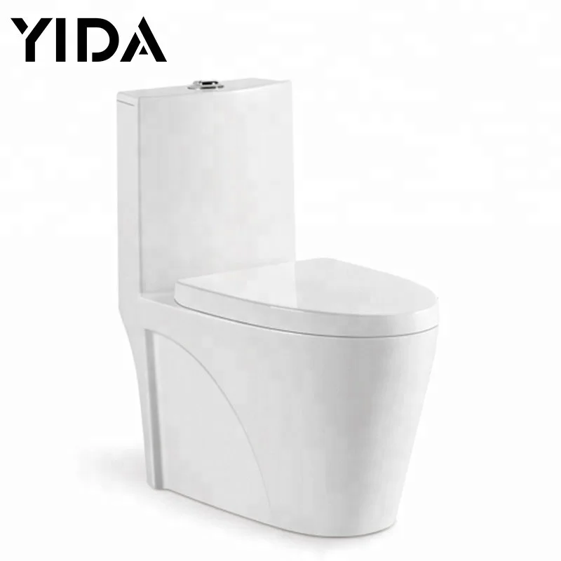 China Ceramic Toilet Manufacturer Siphonic Bathroom one piece toilet