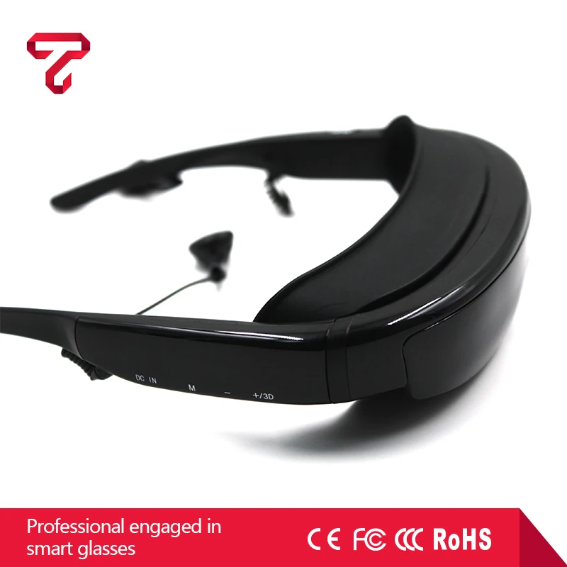 
V100 HD 98 Inch 3D hot video glasses connect to PC and laptop 