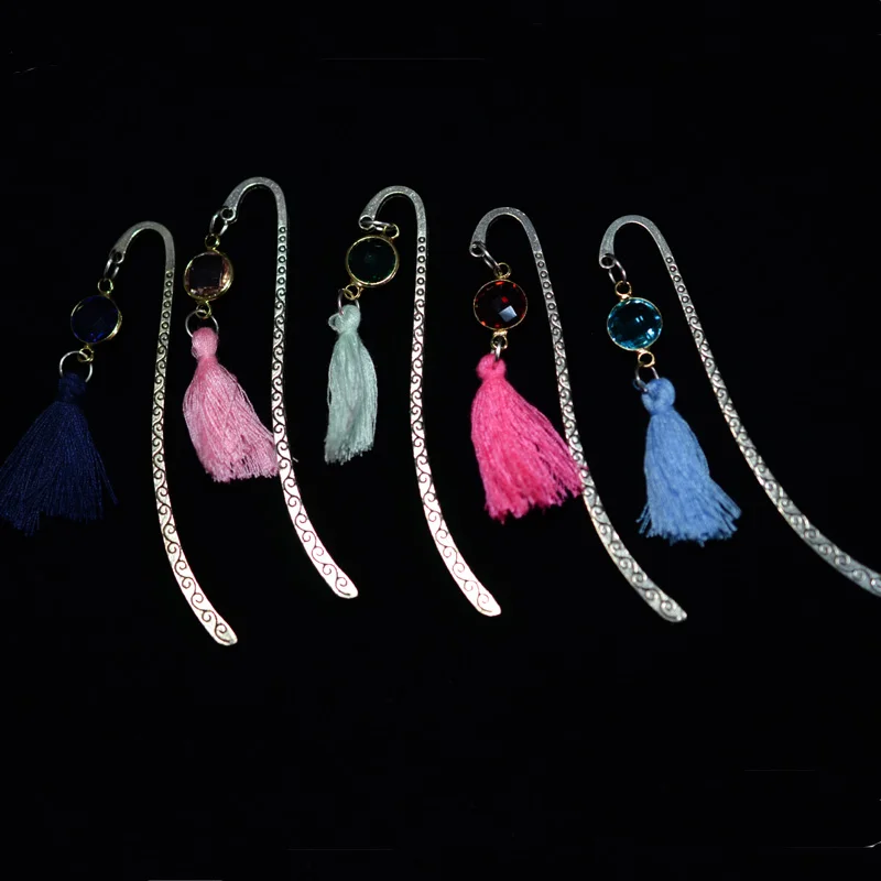 Metal custom bookmark with tassel
