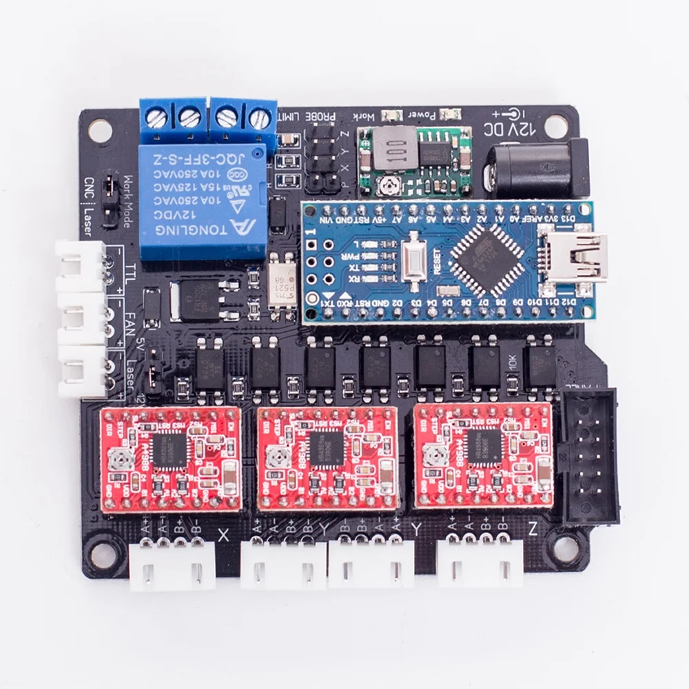 BACHIN high quality 3 axis pcb electronic control board for laser engraving machine or cnc  panel parts