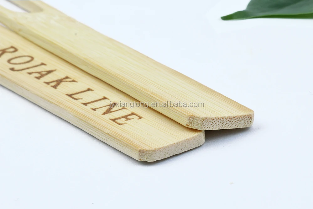 Bamboo Double Prong Skewers For Barbecue Grilling Kabob