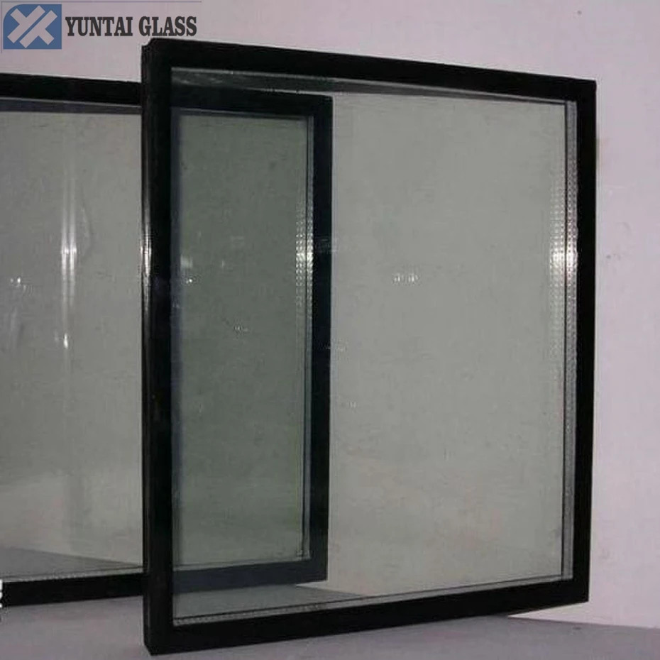 6mm+12A+6mm 5+9A+5 Solar Control Low-E  Dark Grey tinted reflective tempered insulated glass