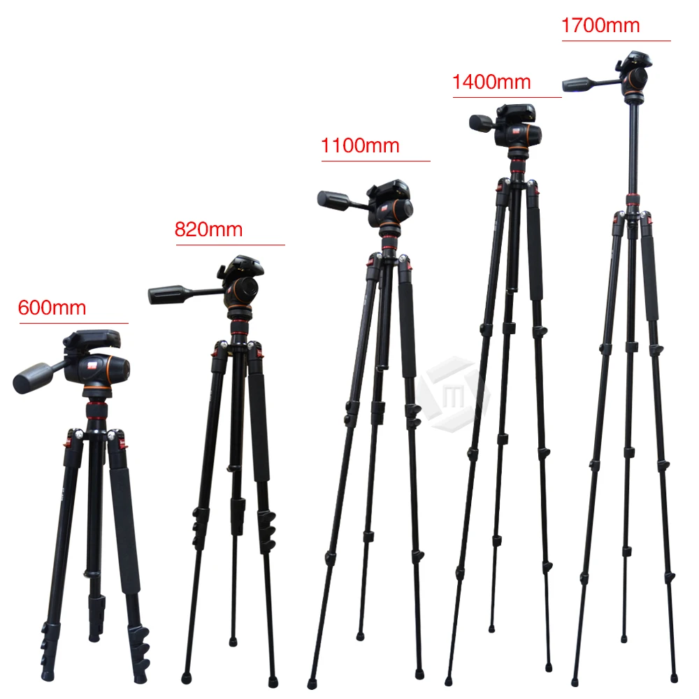 Mcoplus CT-628+ HY250 Professional Portable Aluminium Alloy DSLR Digital Camera Tripod Stand With Gimbal Head