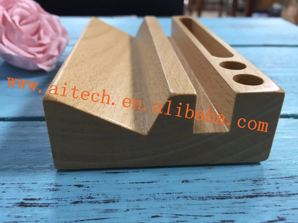 
Multi-functional Wooden Office Desk Pen Phone Holder ,Wood Calendar Holder Office Accessories 