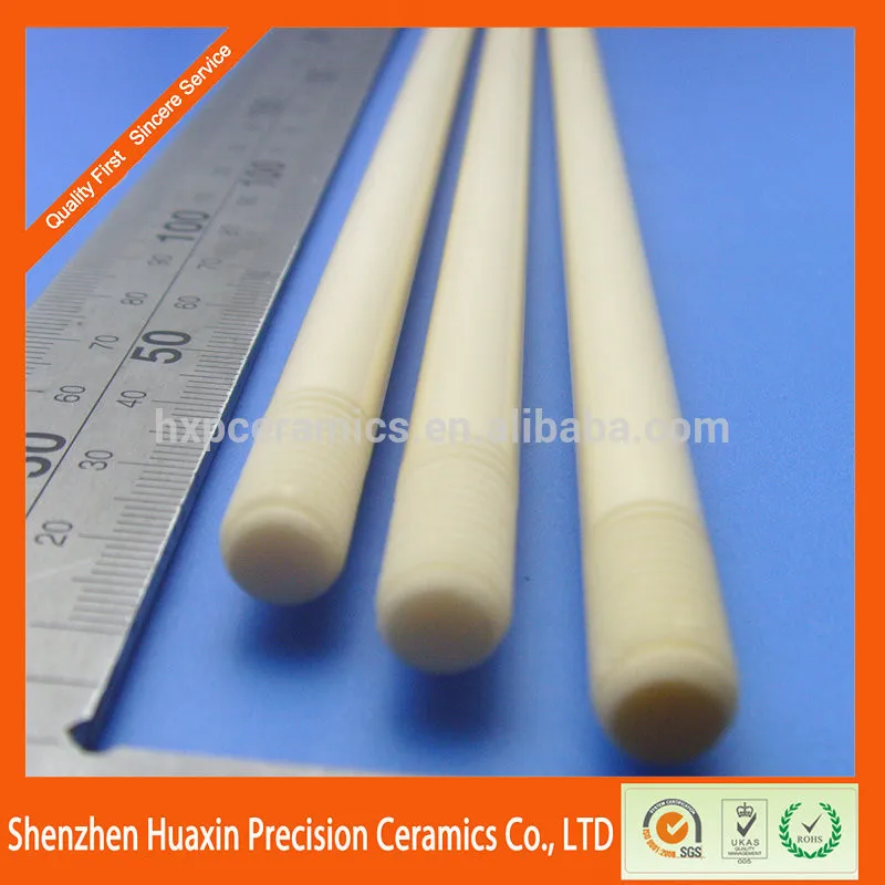 High temperature resistanc excellent insulating Screw thread high alumina ceramic bar