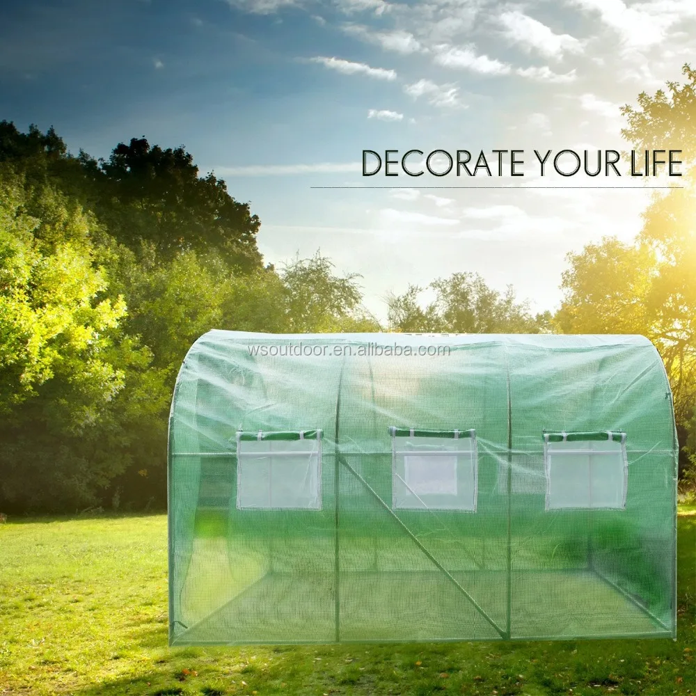 Walk In Tunnel Green House Replacement Covers Outdoor Rain Garden Plant Shed For Outdoor Winter