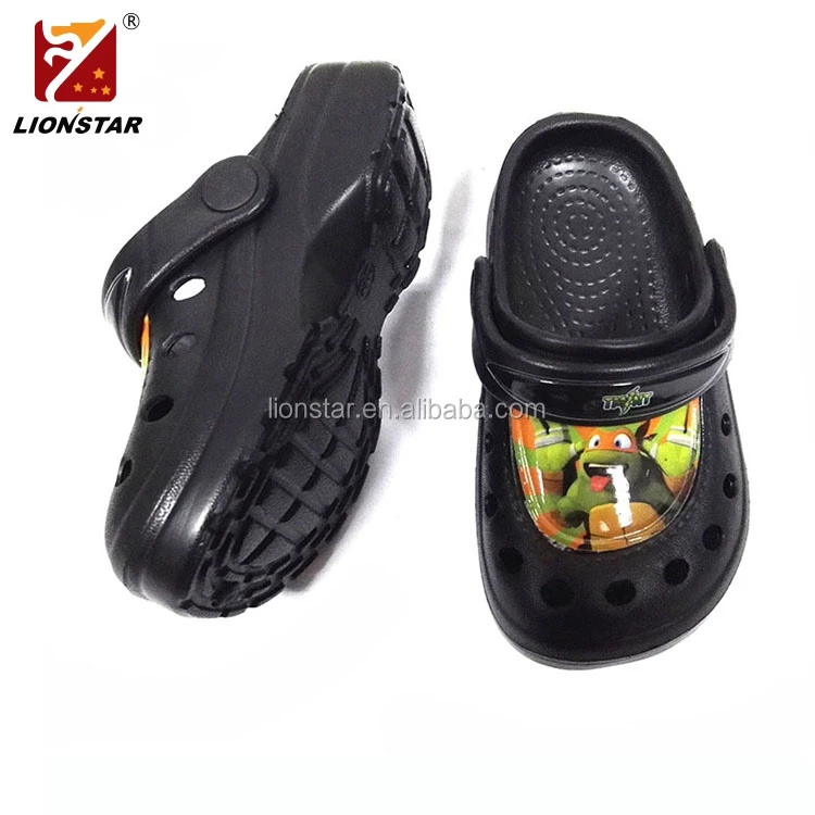 
Black best cheap rubber clog for kid boy 