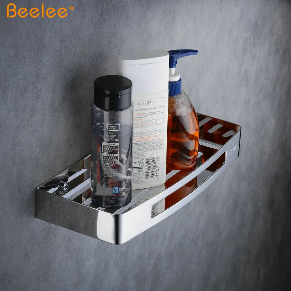 
Beelee BA9287C Metal Stainless Steel 304 Wall Mounted Bath Shower Rack Bathroom Shelves 
