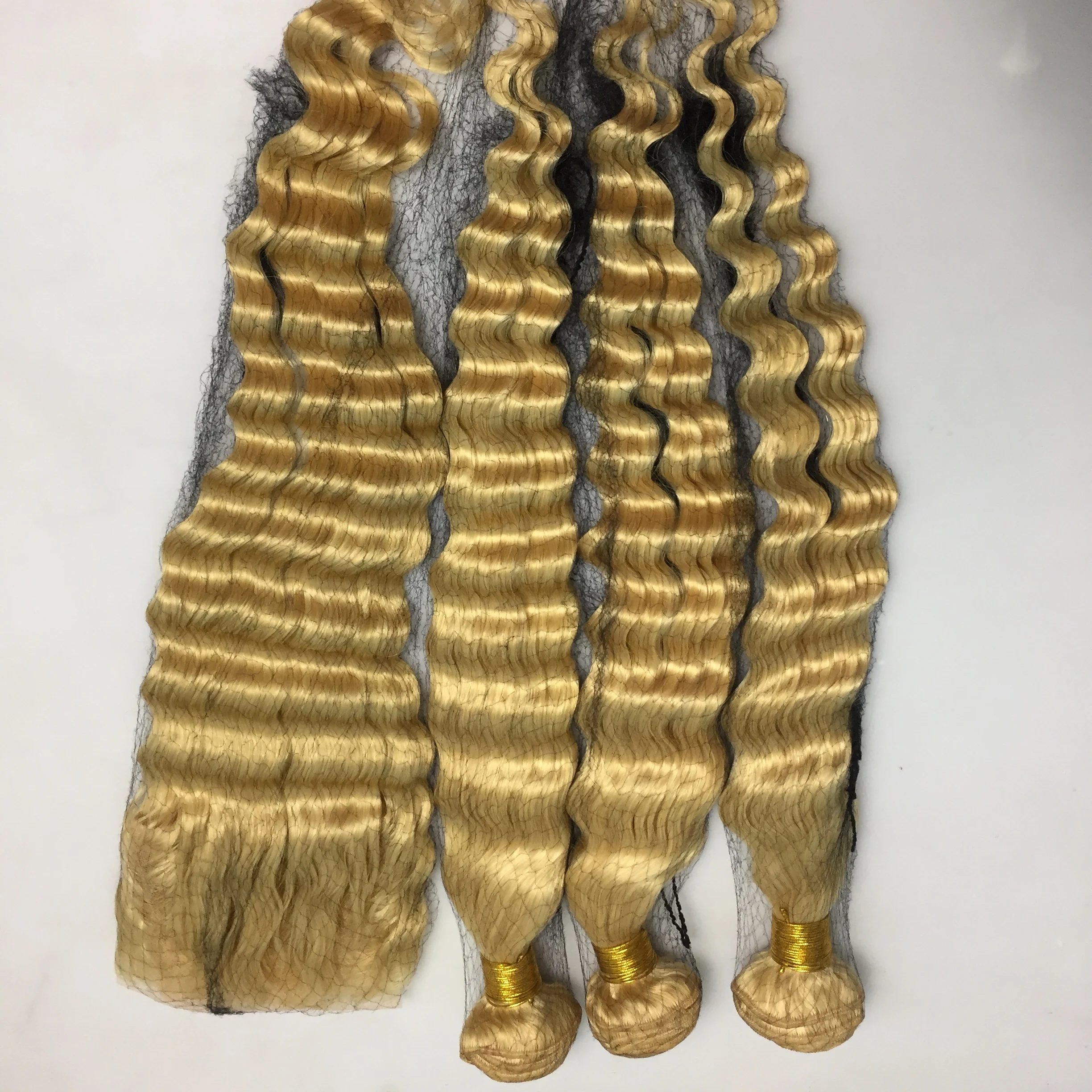 virgin cuticle aligned 613 Hair,  613 Blonde Virgin Brazilian Human Hair Bundles, High Quality 613 Virgin Hair for Black Women