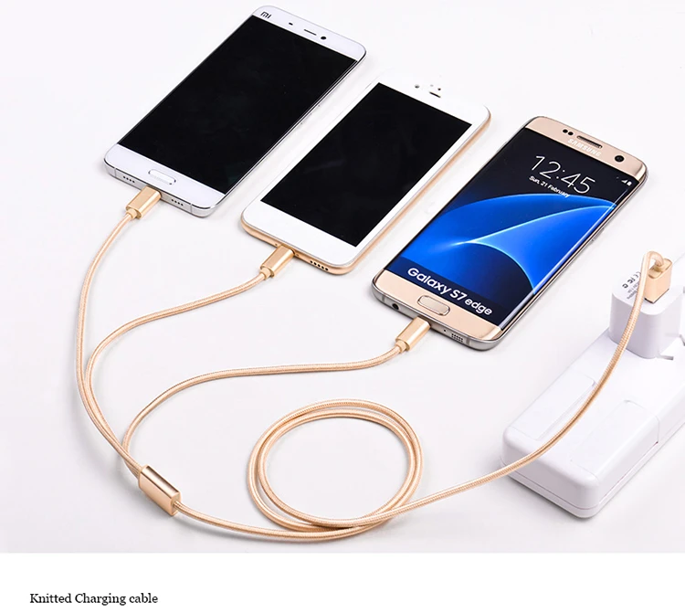 2017 Новейший 3 в 1 USB-кабель для передачи данных Тип-c Кабель для зарядки для iPhone Android