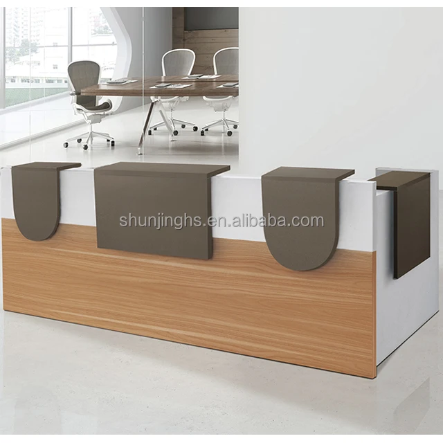 Factory Sale Customizable Modern Office Furniture Hot Selling Simple Receiving Table with Wood Material New Trend Design