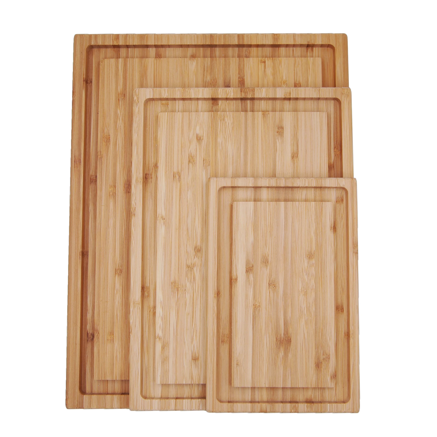 ECO Friendly Bamboo 100% Premium Organic 3 pcs bamboo  cutting board with groove