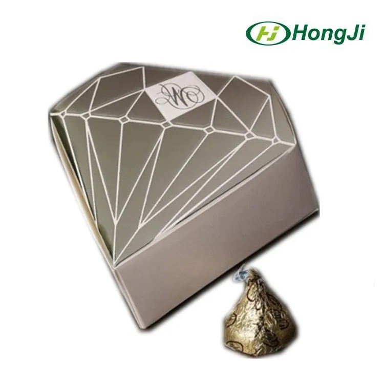 Diamond Shaped Custom Cardboard Foldable Paper Chocolate Box