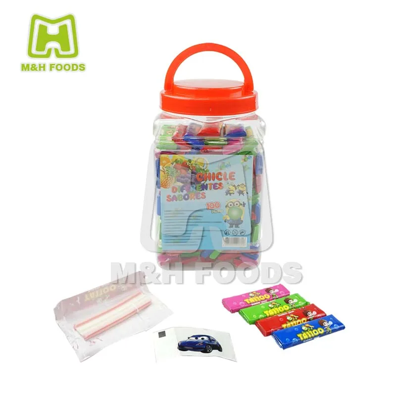 Good Taste Tattoo Chewing Bubble Gums for Wholesale