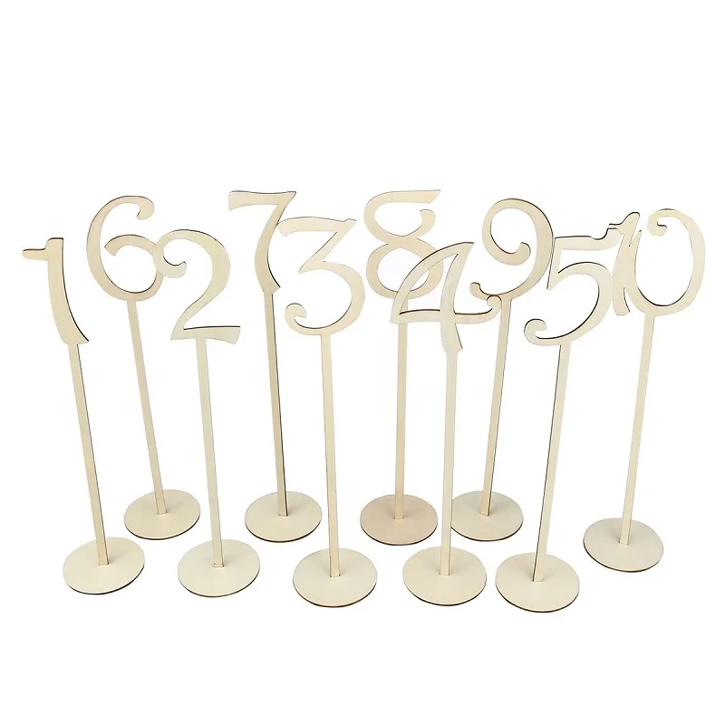 Best Products Wooden Wedding Table Numbers Perfect For Receptions Banquet Catering Restaurant