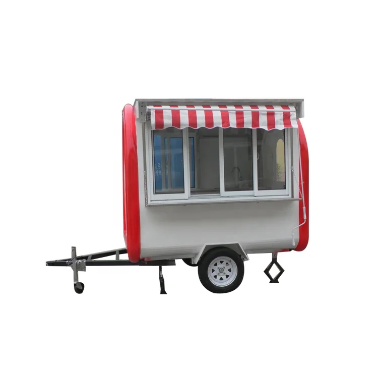 New Product in China Ice Cream Cart Trailer food with Deep Fryer